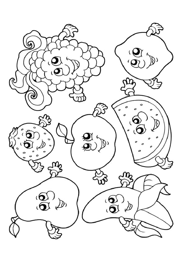 Download 147+ Strawberry Fruits Simple For Kids Printable Free Coloring